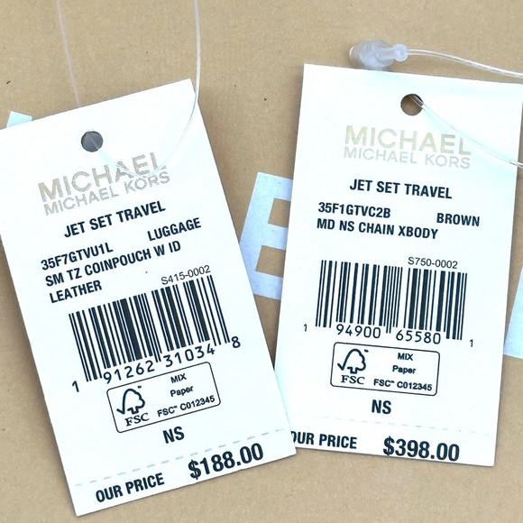 Michael Kors Medium NS Chain Xbody Bag & Small TZ Coinpouch w/ID Brown/Gold - Picture 14 of 14